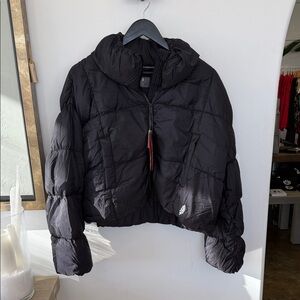 Free People Black Bubble Puffer Jacket